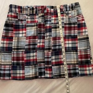 Ann Taylor Loft Madras mini skirt